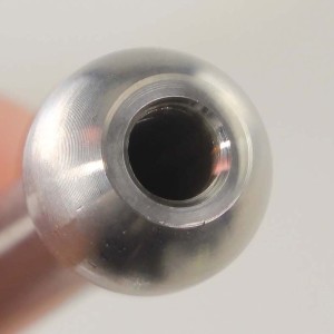 Snorter Ziehröhrchen aus Edelstahl Silber