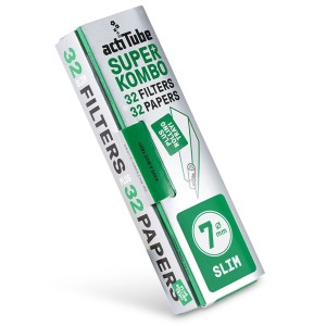 SUPERKOMBO King Size Slim Longpapers + Aktivkohlefilter 7mm 32 Stk.