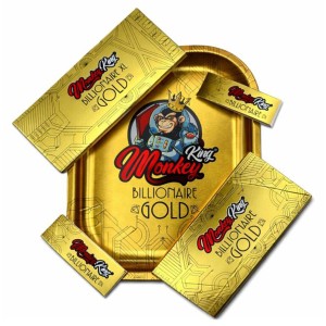 Billionaire Gold Tablett Rolling Tray mit Box