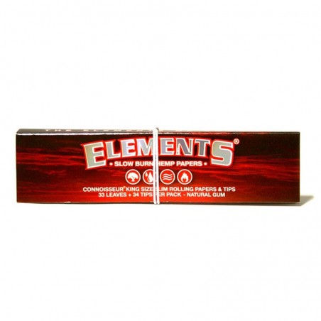 Elements RED Connoisseur Kingsize HEMP with Tips