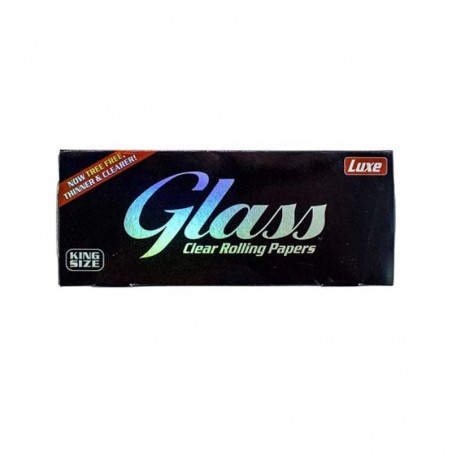 Luxe Glass Clear Rolling Papers King Size Slim Longpapers