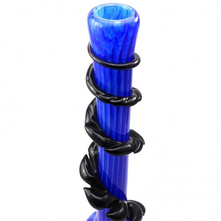 XL Softglas Bong (Blau-Schwarz) Noble Glass