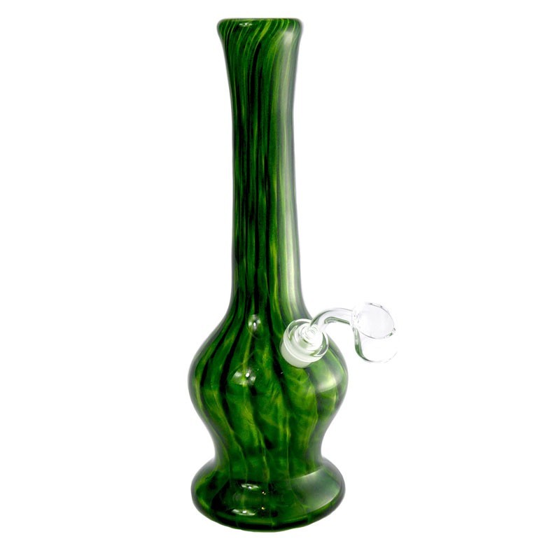 Mundgeblasene Dabbing Bong aus Soft-Glas von "Noble Glass" grün