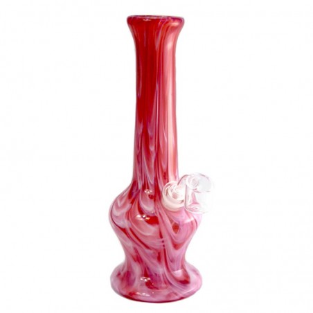 Oil Rig Bong aus Soft-Glas Rot Noble Glass