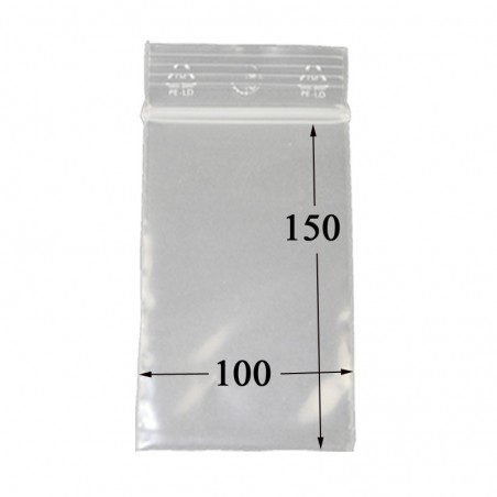 Plastik Tütchen Klar Seitenansicht