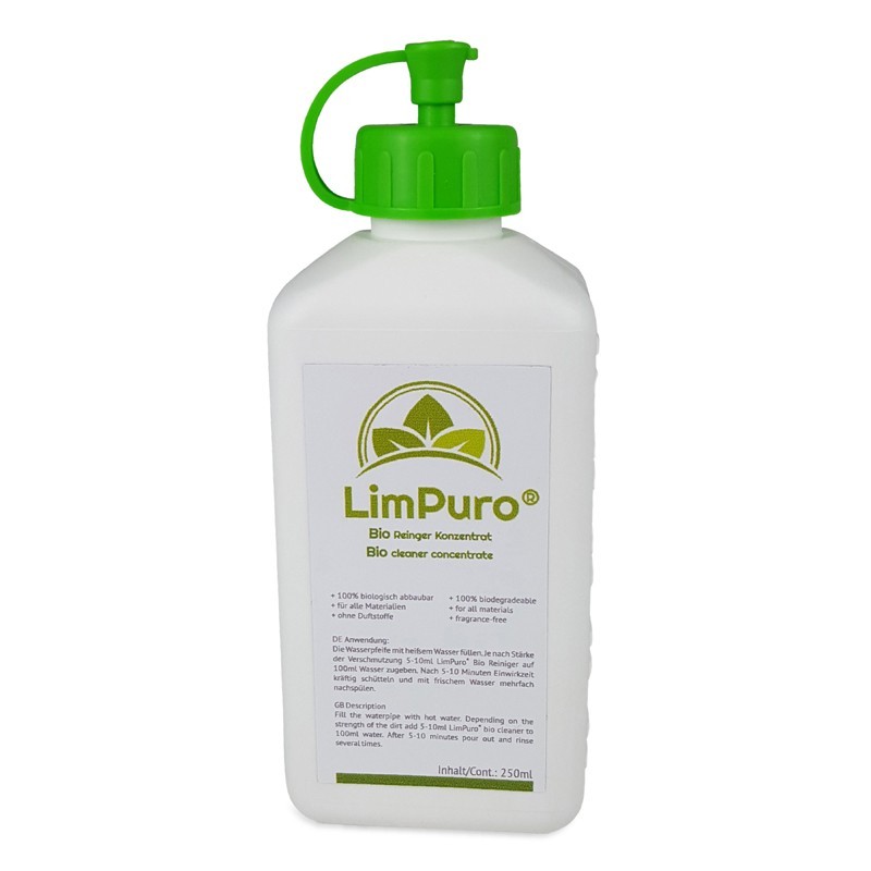 250ml Flüssiger Bio Bong Reiniger "LimPuro" Vorderseite