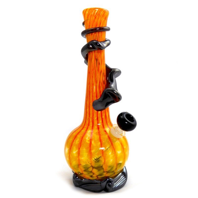 Small GonG Softglas Bong (Orange-Schwarz) Noble Glass picture