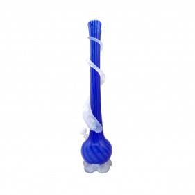 Noble Glass XL Softglas Bong Blau-Weiß
