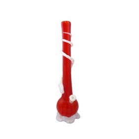 Noble Glass Bong XL (Rot-Weiß)