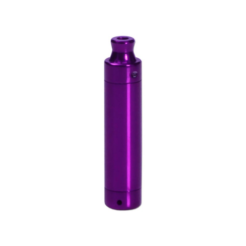 Violette Metall Pfeife Bud Bomb mit Labyrinthe Seitenansicht
