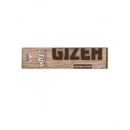 Gizeh King Size Slim BROWN + Tips