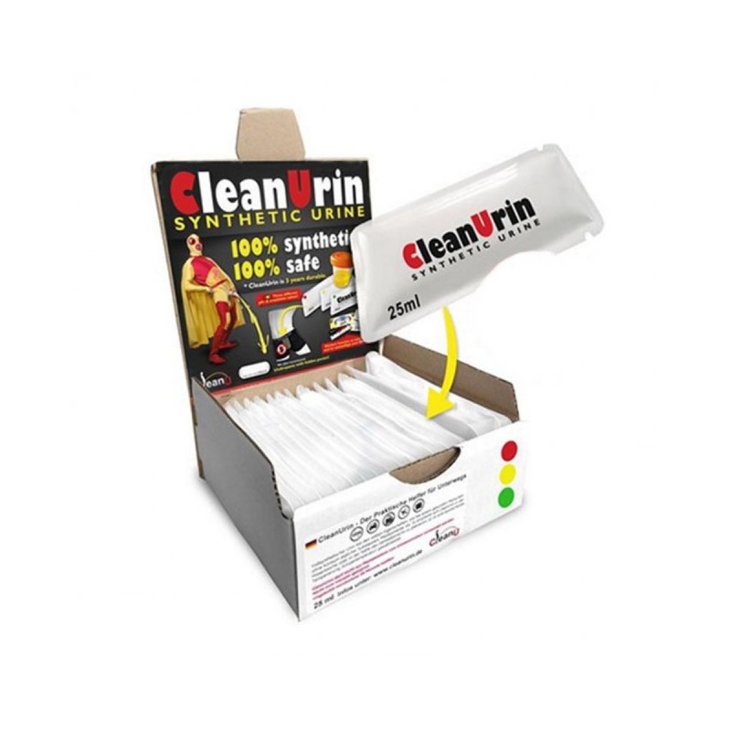 Künstliches Urin "CleanUrin" Karton mit einzelnen Plastiktüten