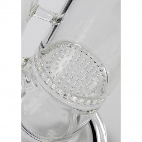 BlackLeaf Borosilikatglas Bong mit Honeycomb- und 2x10-Arm Baumperkolator