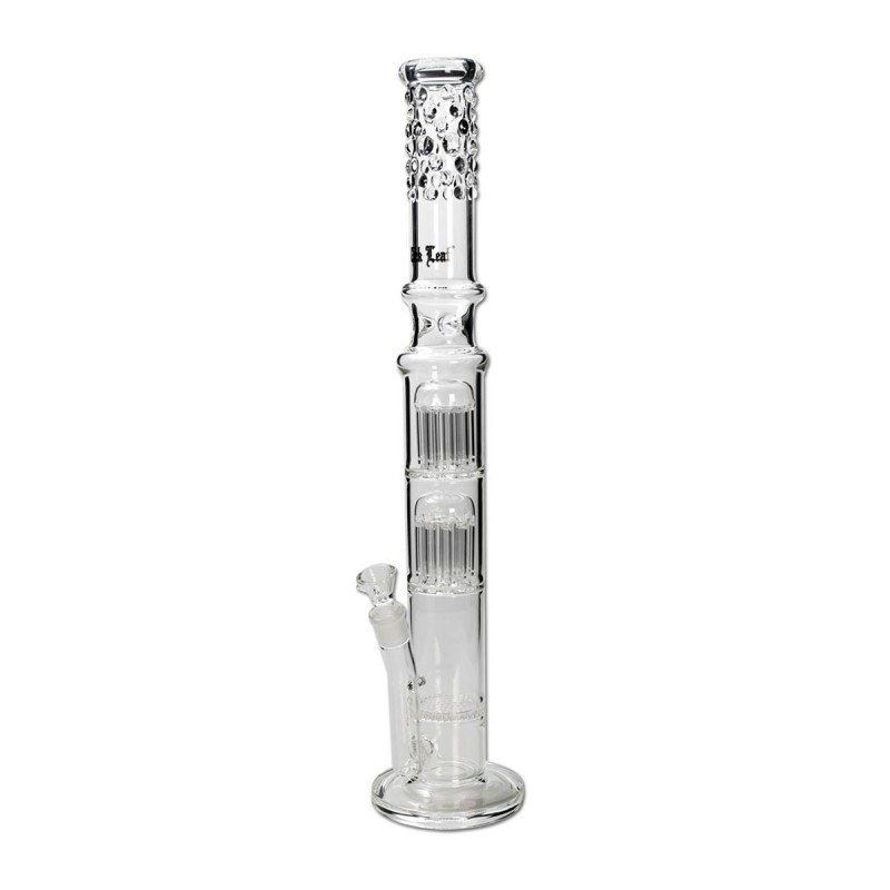 BlackLeaf Borosilikatglas Bong mit Honeycomb- und 2x10-Arm Baumperkolator