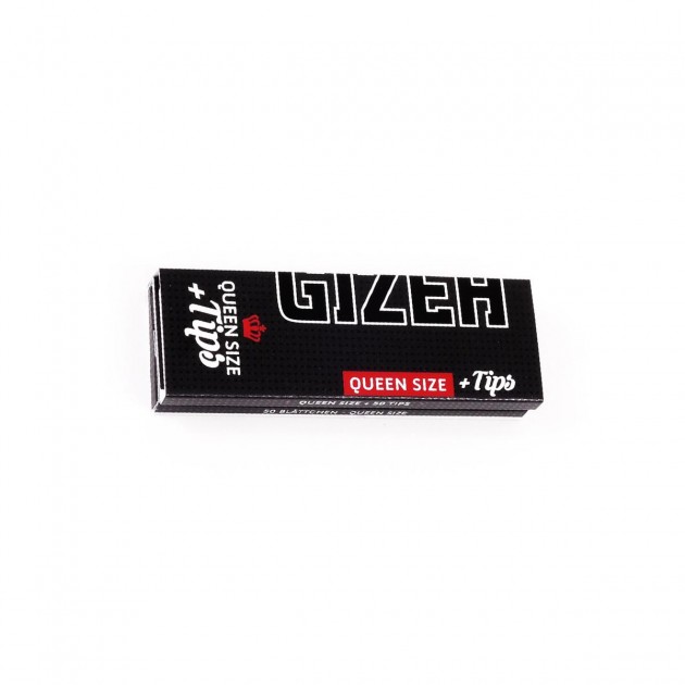 Gizeh Black Queen Size-1 1/4 Format + Tips