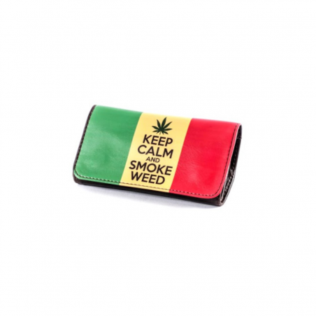 Tabaktasche Rasta Keep Calm Vorderansicht