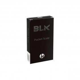 Verpackungskarton für Taschenwaage "BLK" Vorderseite
