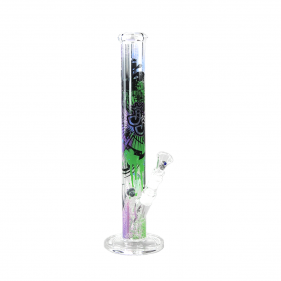 Glas Bong von "Jelly Joker" mit Graffiti Print Vorderansicht