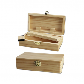 Box aus Holz für Rauchunterlage mittel