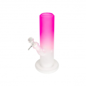 Pinke Bong aus Glas Tower mini