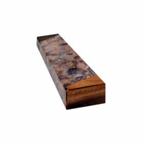 Braune Pfeife aus Speckstein Marmoreffekt