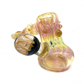 Long Bubbler with Opal and Donut Mouthpiece