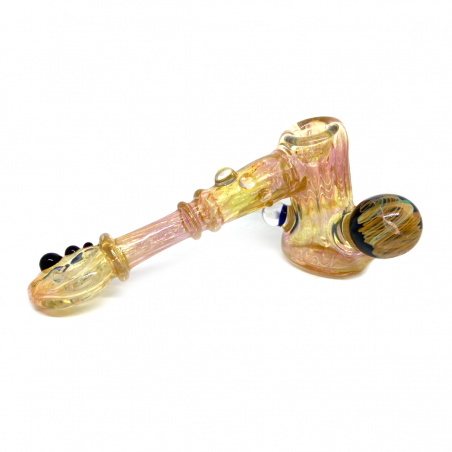 Long Bubbler with Opal and Donut Mouthpiece