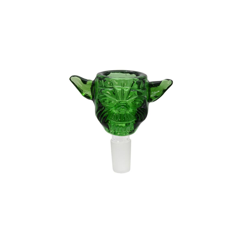 Bong Kopf Yoda aus Glas 14,5 mm
