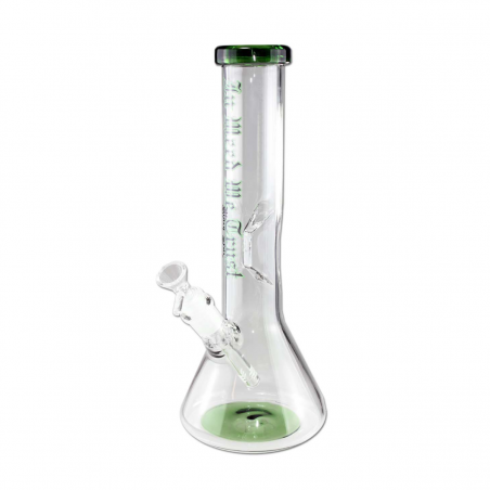 BlackLeaf 'In Weed We Trust' Borosilikatglas Bong mit Eisfach