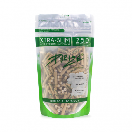 PURIZE XTRA Slim Organic Aktivkohlefilter 5,9mm 250 Stk.
