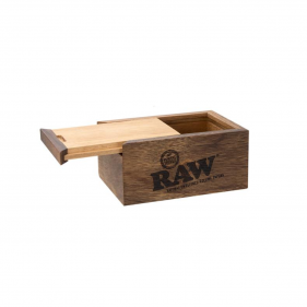 Slide Box Holzbox RAW klein mit Schiebedeckel