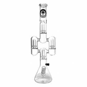 Twin Tower Bong aus Glas