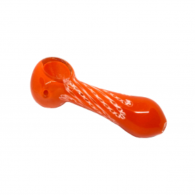 Orange Glaspfeife Spoon