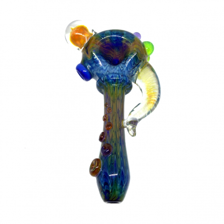 Daydream Glass Glaspfeife mit 3D Spirale Klein Blau