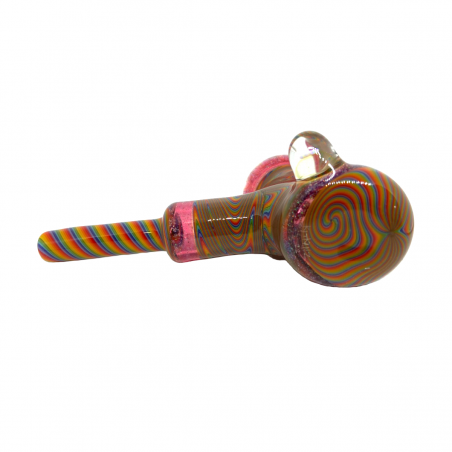Hammer Regenbogen Pfeife mit Opal