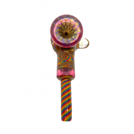 Hammer Regenbogen Pfeife mit Opal