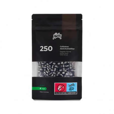 Kailar Schwarz Cellulose Aktivkohlefilter 5,9mm 250 Stk.