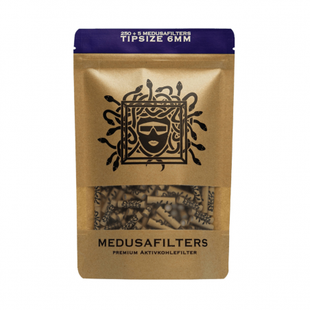 Medusa Organic Aktivkohlefilter 6mm 250 Stk.