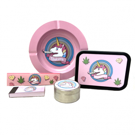 Einhorn Pinkes Smoking Set