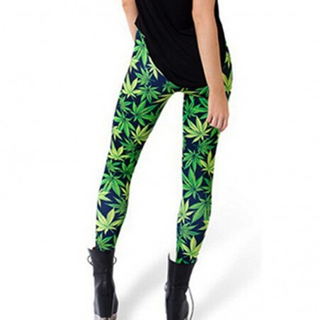 Bedruckte Cannabis Leggings