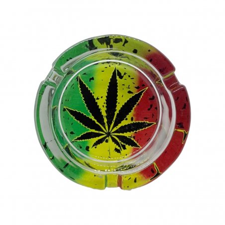 Aschenbecher aus Glas Rasta